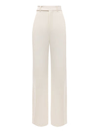 Pantalon de costume droit en laine vierge - Seedpearl Beige
