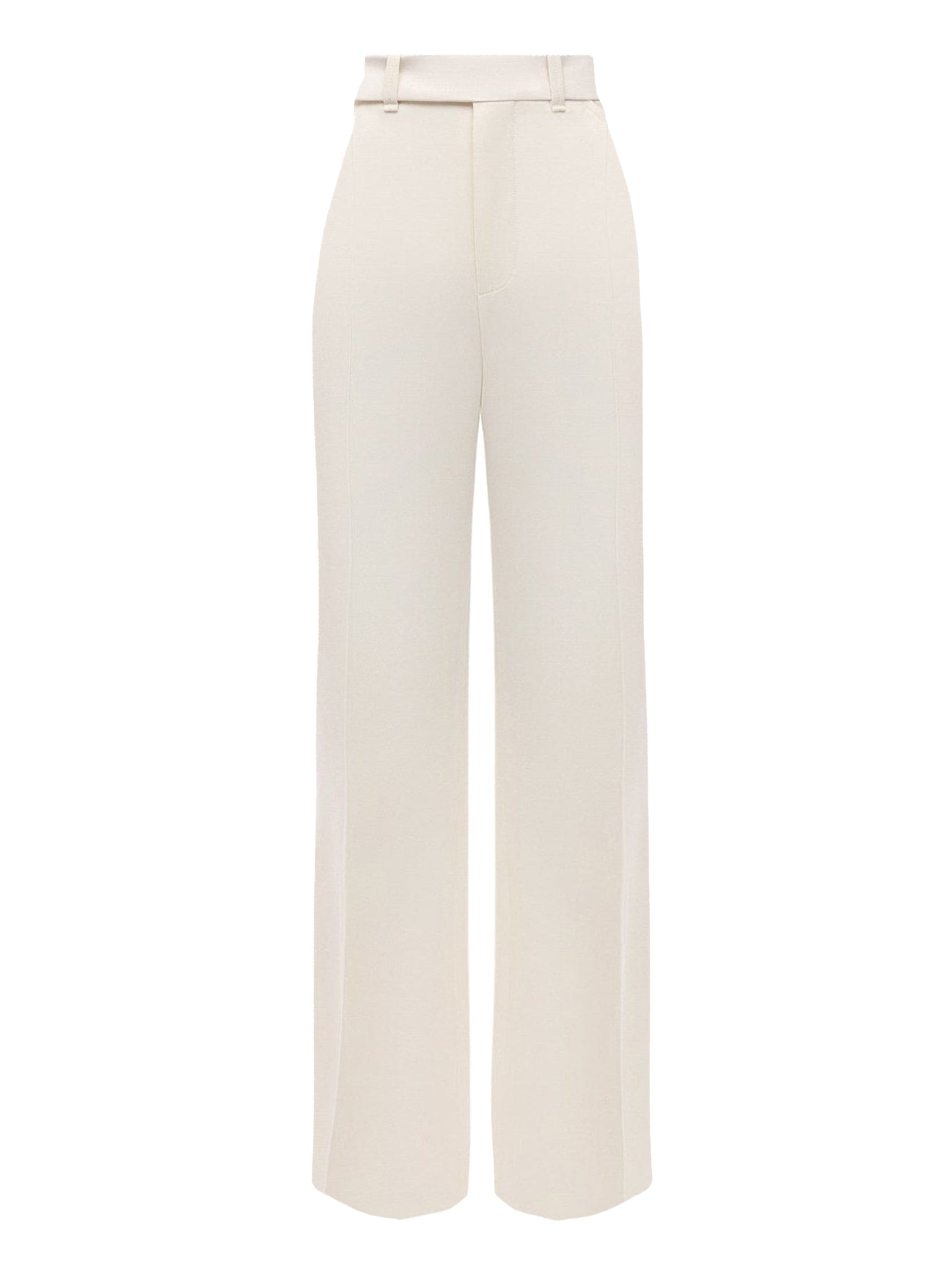 Pantalon de costume droit en laine vierge - Seedpearl Beige