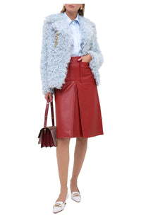 Veste en shearling avec chaîne - Pale Blue