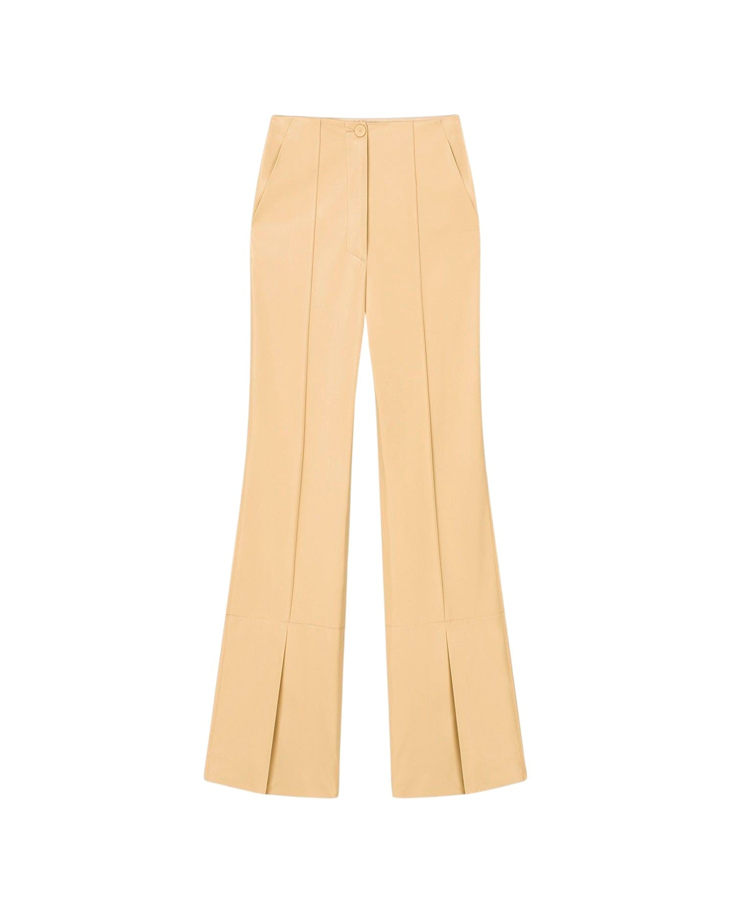 Pantalon Evi en cuir - Almond