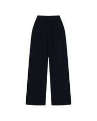 Pantalon droit Oni en laine - Navy