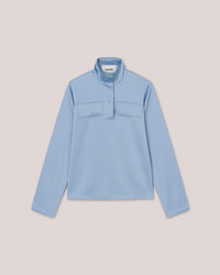 Blouse Vivia à col montant - Sky Blue