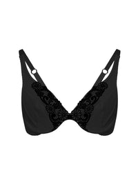 Soutien-Gorge classique  Venitian en soie - Noir