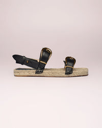 Sandales Munga espadrilles à bout carré - Black