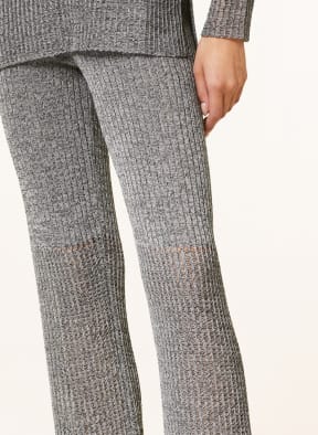 Pantalon Karine en tricot côtelé - Mottled Black