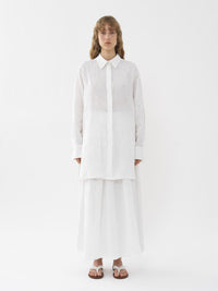 Chemise longue Patricia Chloé x Eres en lin - Iconic Milk