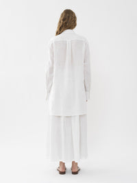 Chemise longue Patricia Chloé x Eres en lin - Iconic Milk