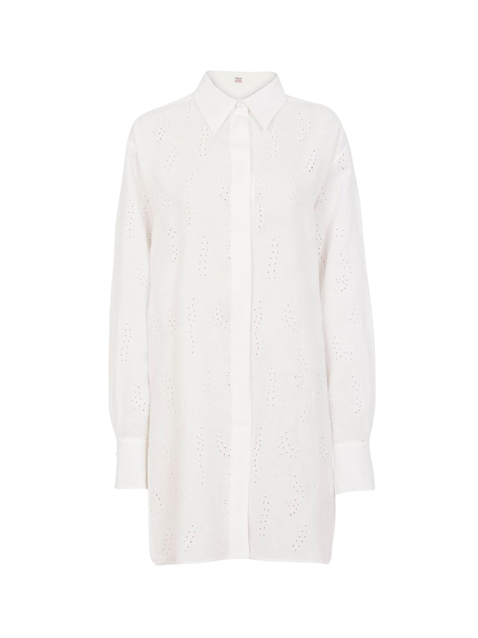 Chemise longue Patricia Chloé x Eres en lin - Iconic Milk