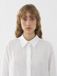 Chemise longue Patricia Chloé x Eres en lin - Iconic Milk
