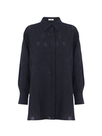 Chemise longue Patricia Chloé x Eres en lin - Summer Night