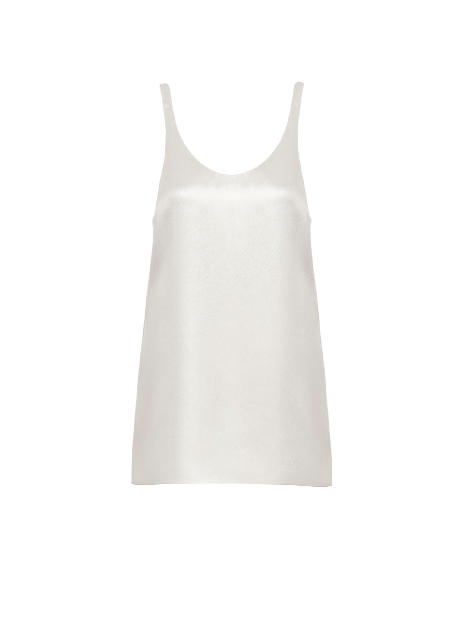 Top sans manches en soie - Nuage D'Argent