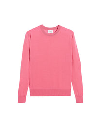 Pull à col rond droit en laine superfine - Bubble Gum