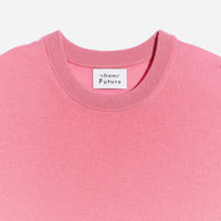 Pull à col rond droit en laine superfine - Bubble Gum