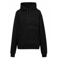 Hoodie oversize en coton Horseferry - Black