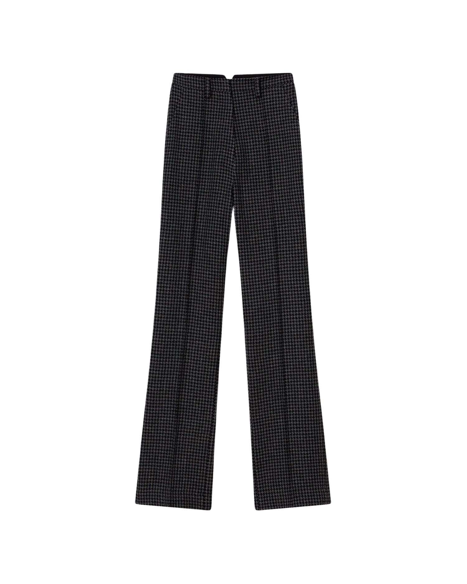 Pantalon droit Juliet en laine - Grey & Black
