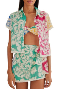 Chemise Chita Tropical en coton - Vert
