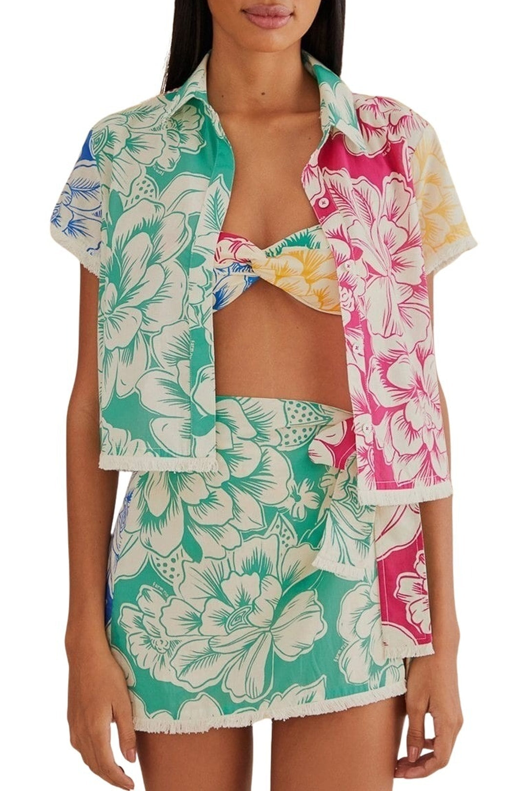 Chemise Chita Tropical en coton - Vert