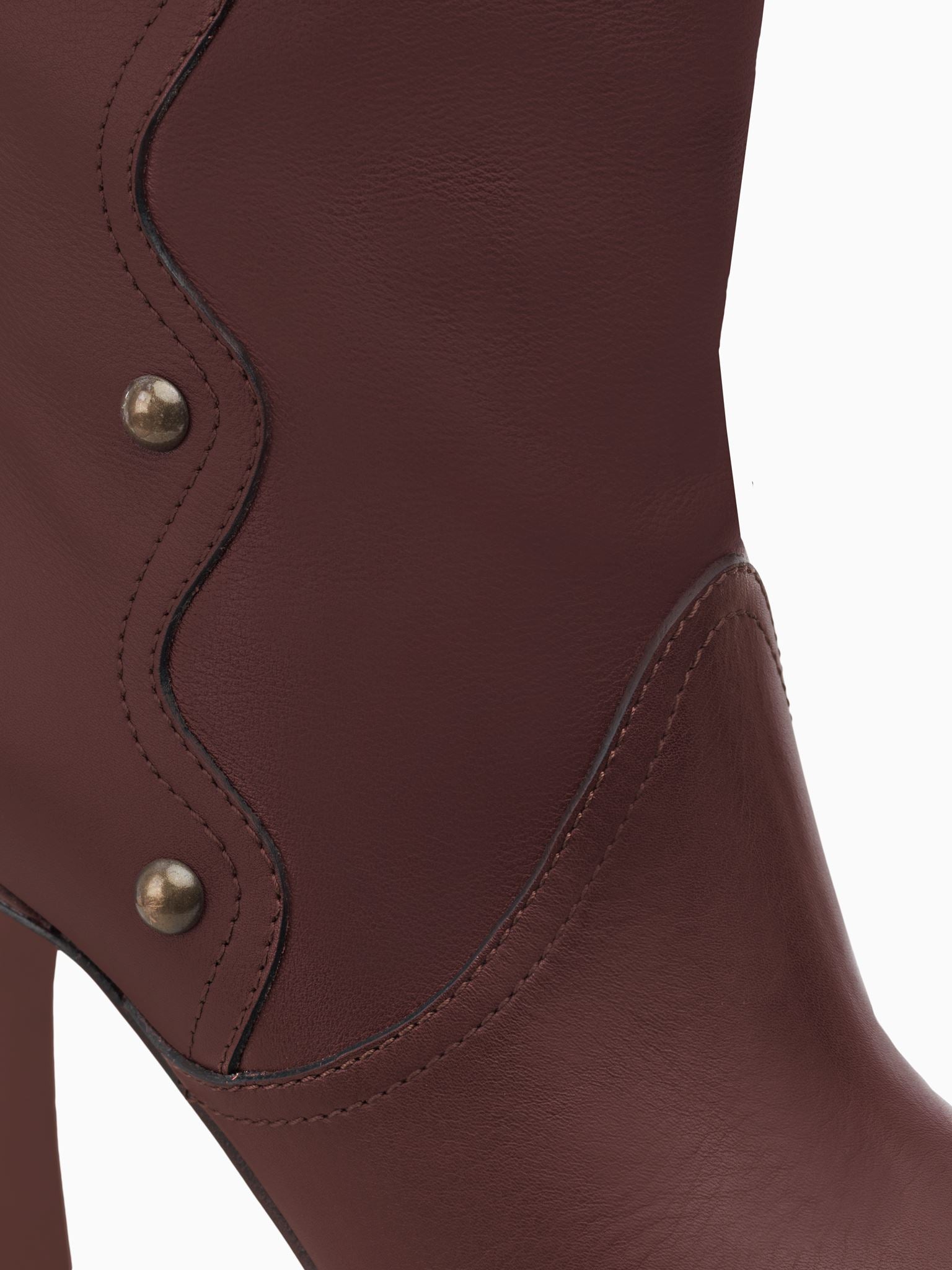 Bottes Qaylee en cuir - Deep Purple