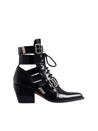 Bottines Rylee ajourées en cuir - Black