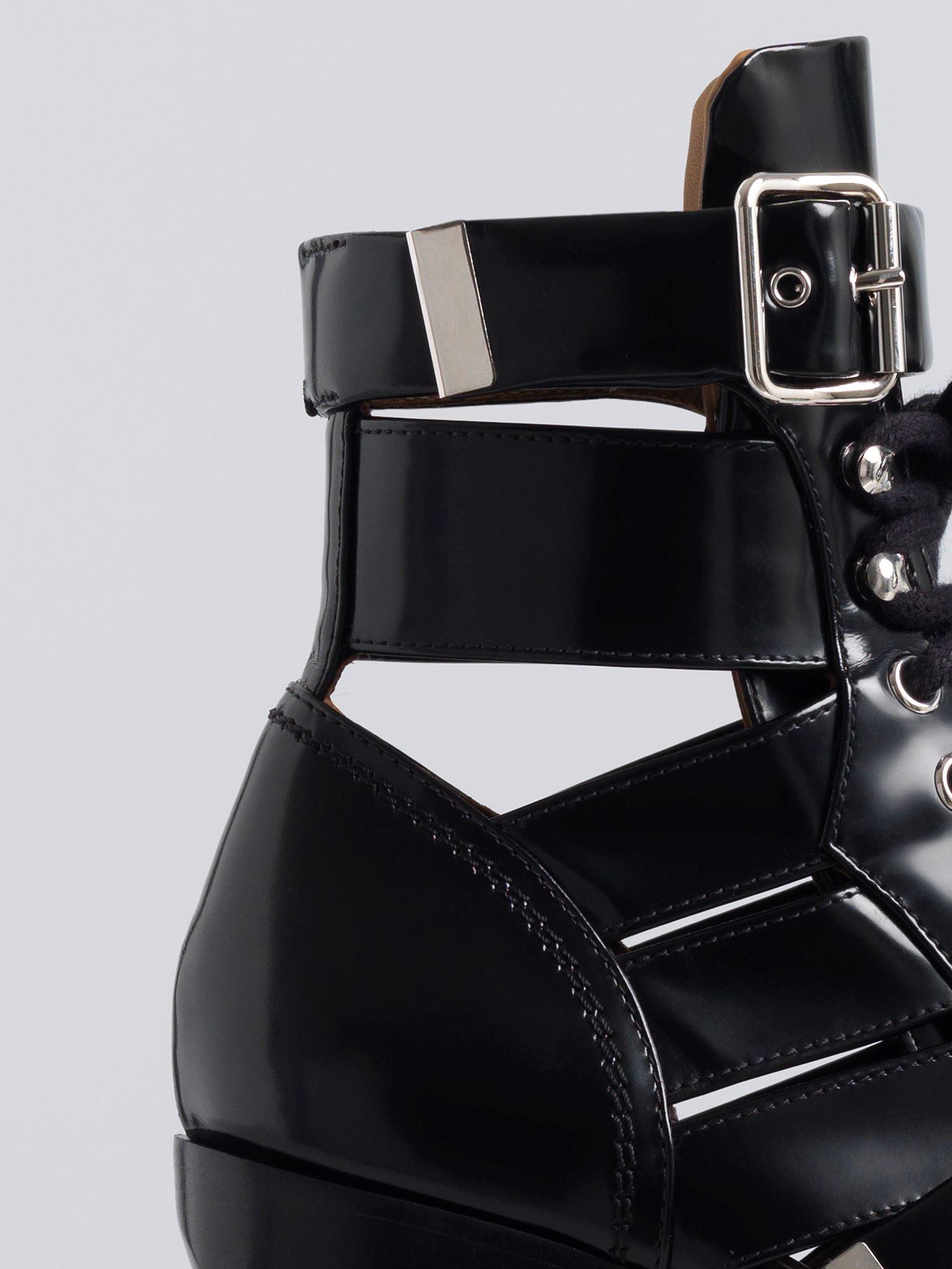 Bottines Rylee ajourées en cuir - Black