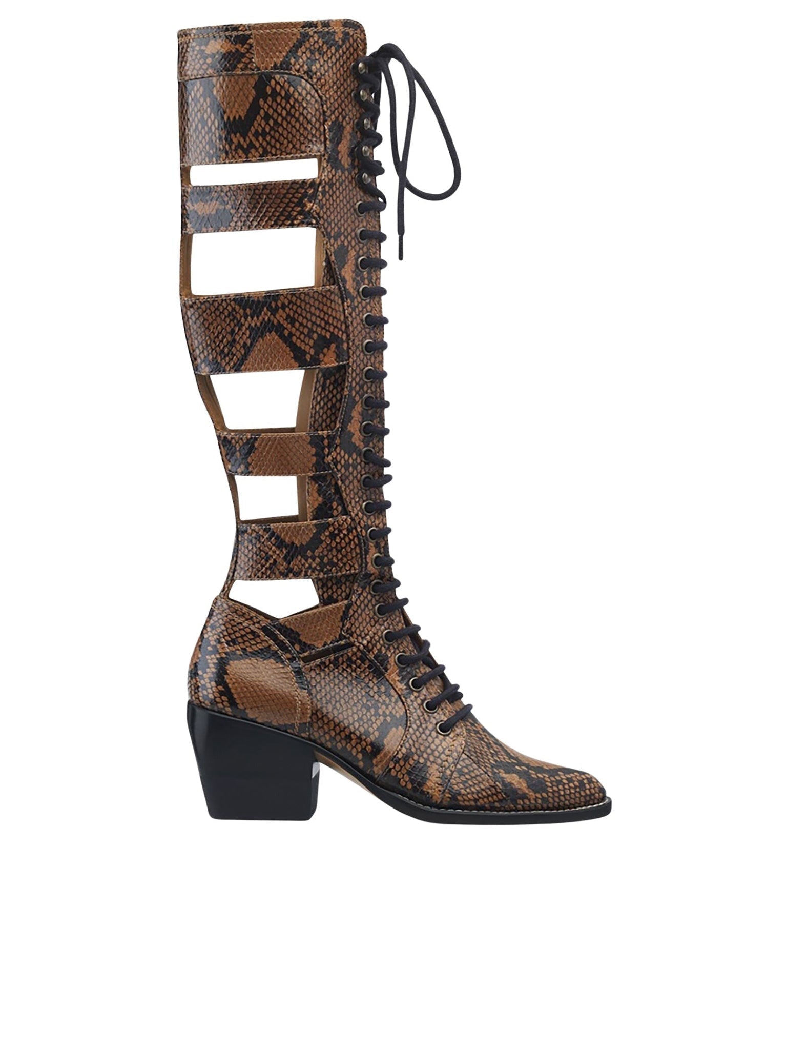Bottes Rylee en cuir - Bronzage Léger