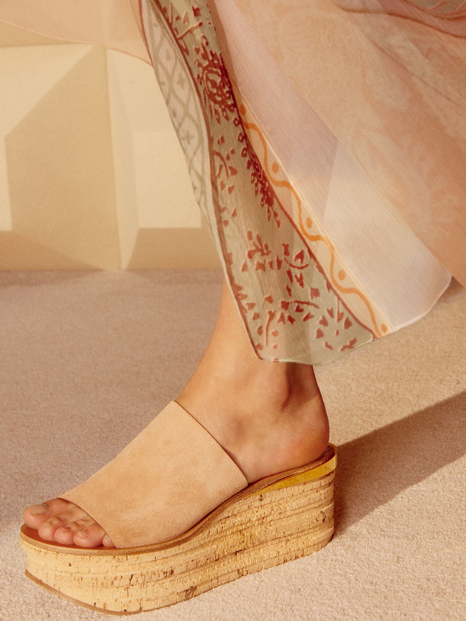 Sandales Camille en cuir - Maple Pink
