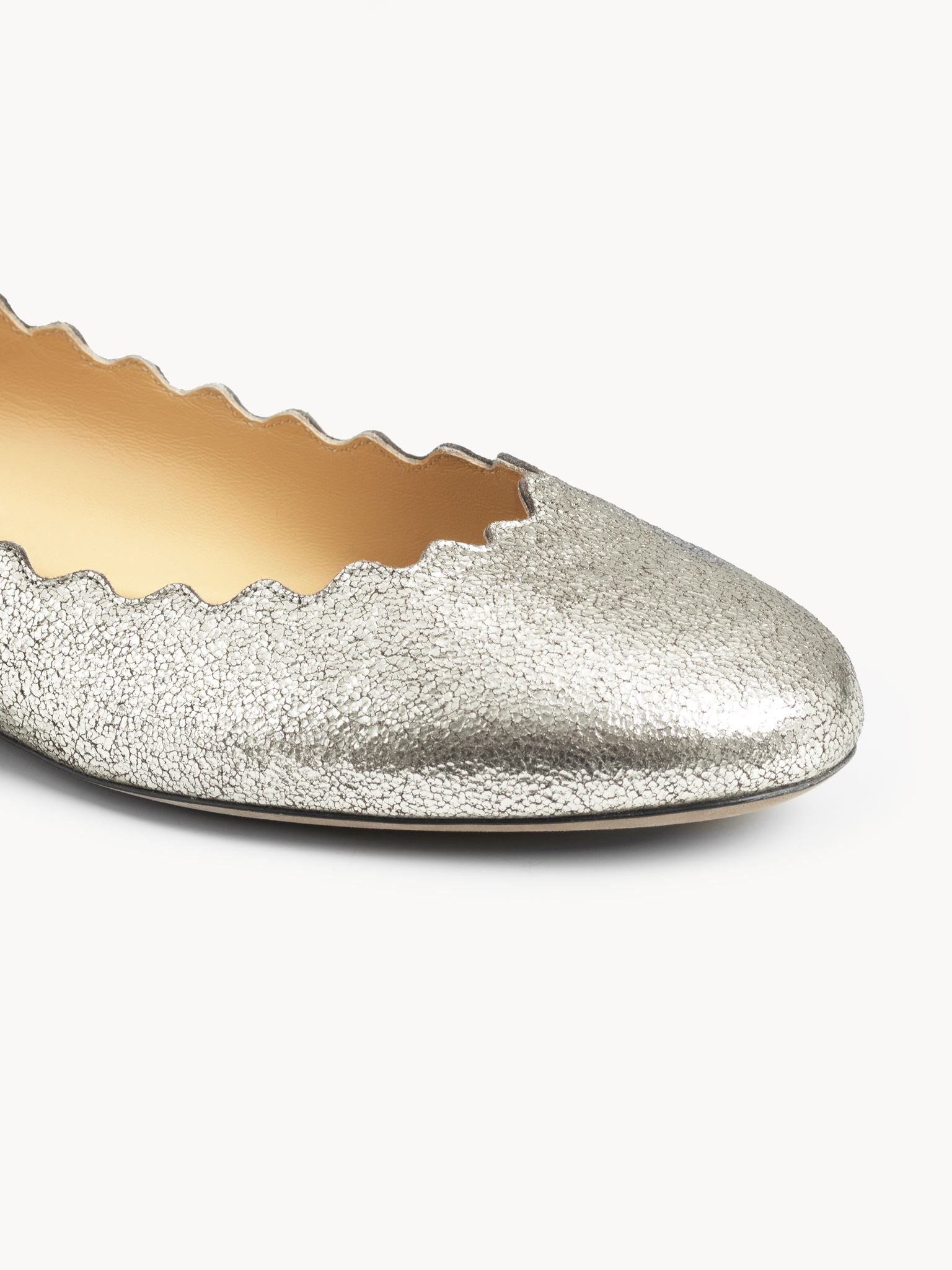 Ballerines Lauren en cuir - Grey Glitter