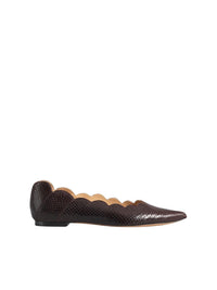 Ballerines pointues Lauren en cuir - Perfect Plum
