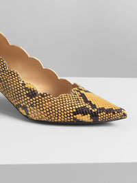 Escarpins Layren à talon en cuir - Multicolor Yellow