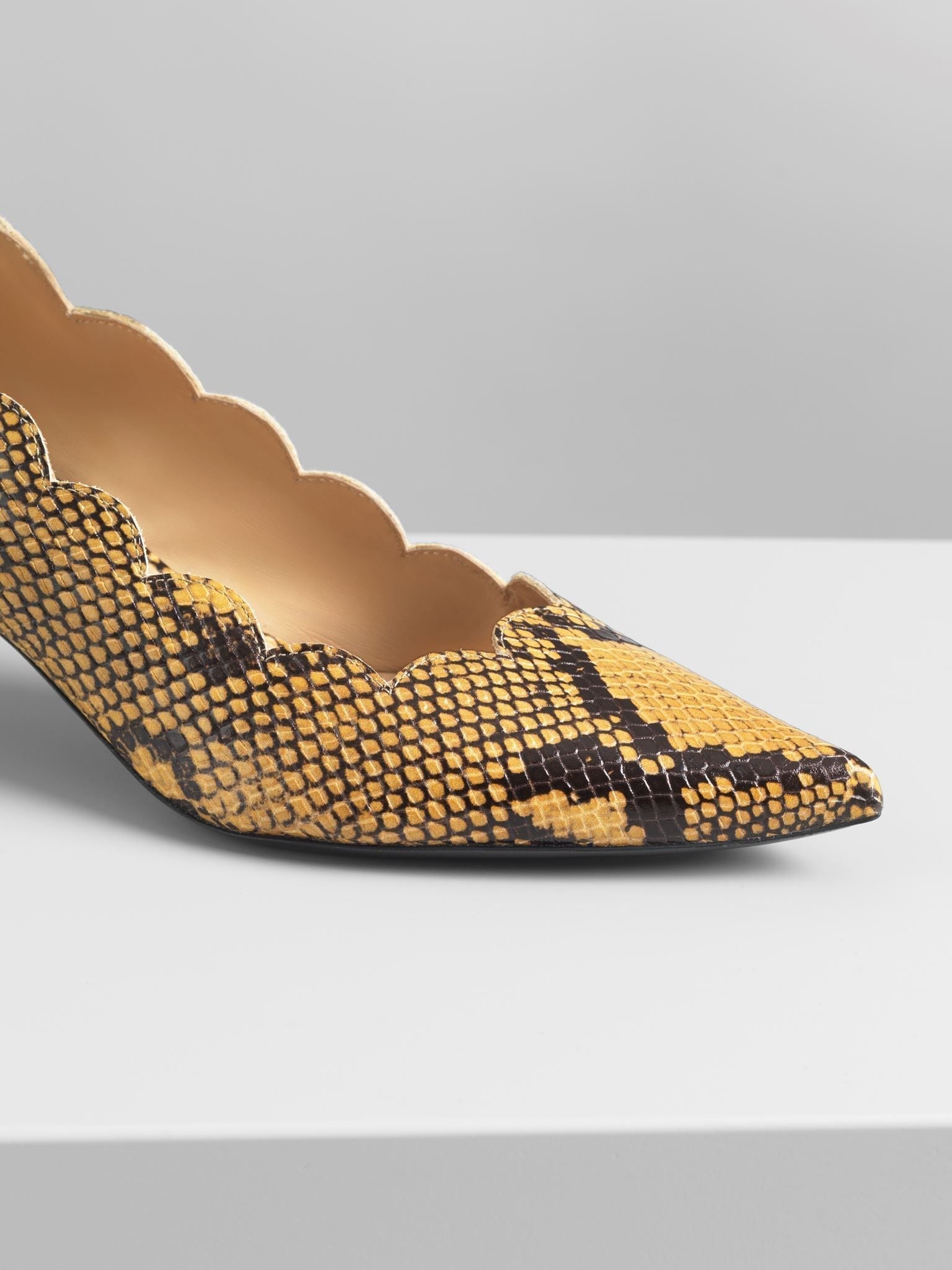 Escarpins Layren à talon en cuir - Multicolor Yellow