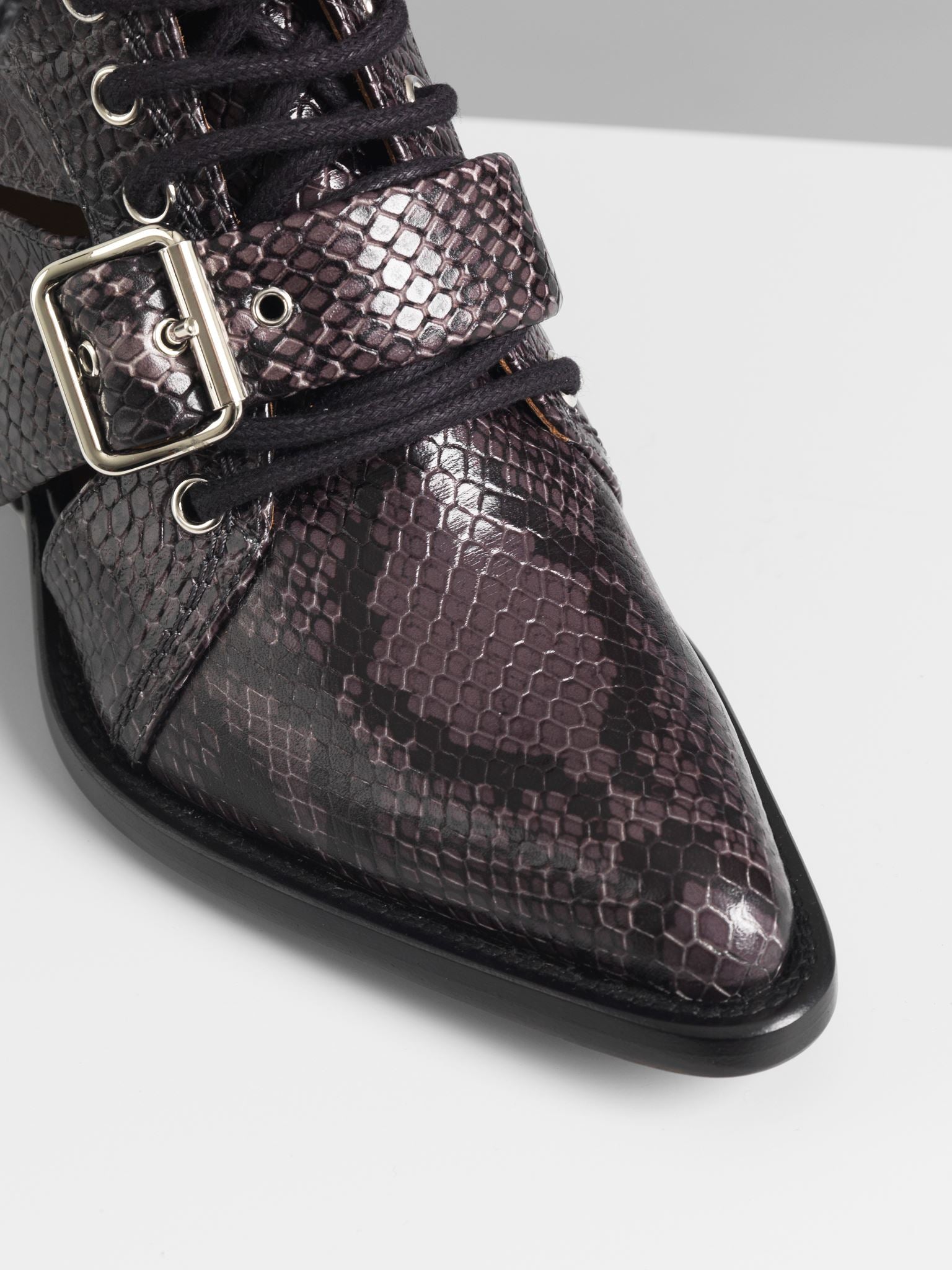 Bottines Rylee en cuir - Charbon Noir