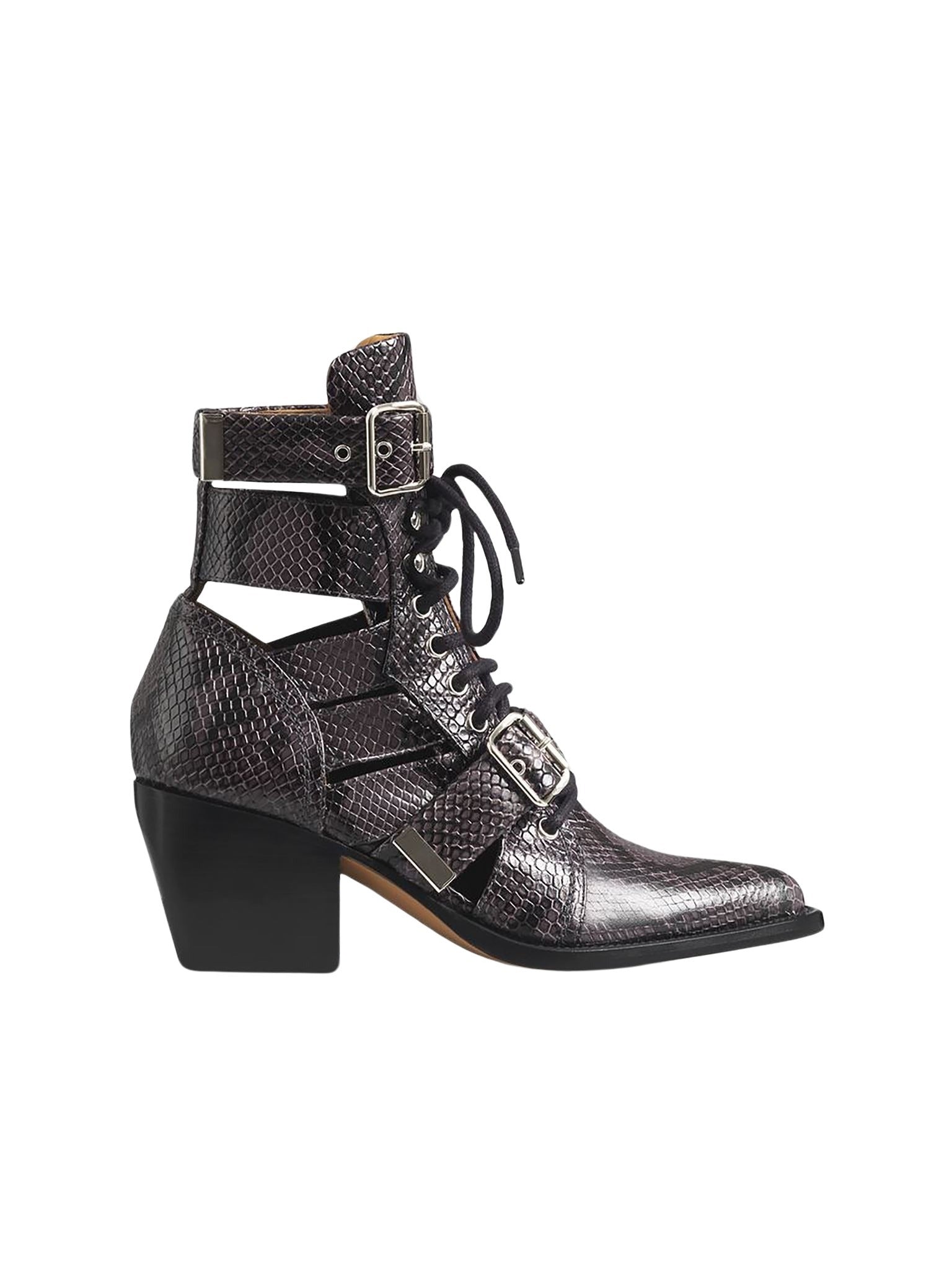Bottines Rylee en cuir - Charbon Noir