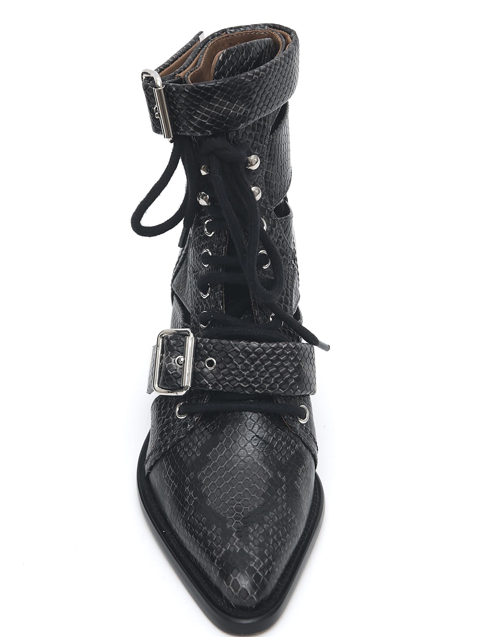 Bottines Rylee en cuir - Charbon Noir