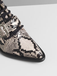 Bottines Rylee ajourées en cuir - Gold