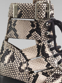 Bottines Rylee ajourées en cuir - Gold