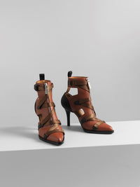 Bottines courtes Tracy en cuir - Brun Sépia