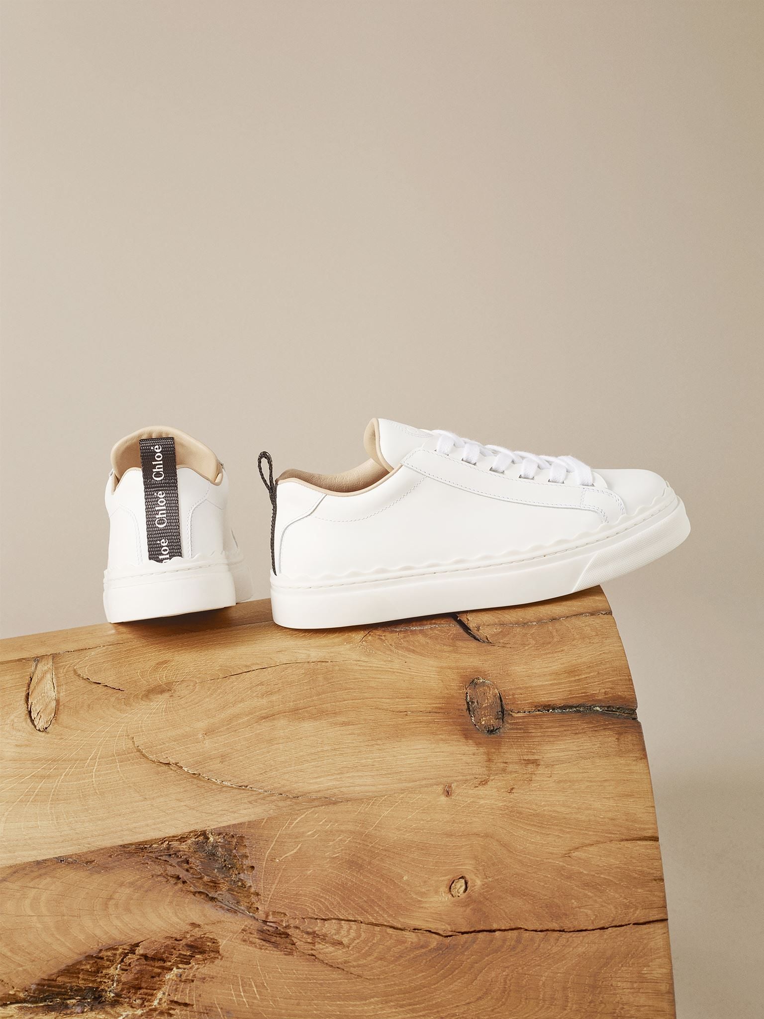 Sneakers Lauren en cuir - White