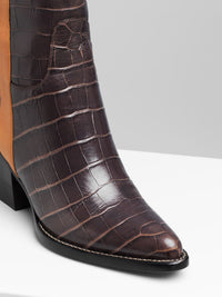 Bottes Vinny en cuir - Pearly Black
