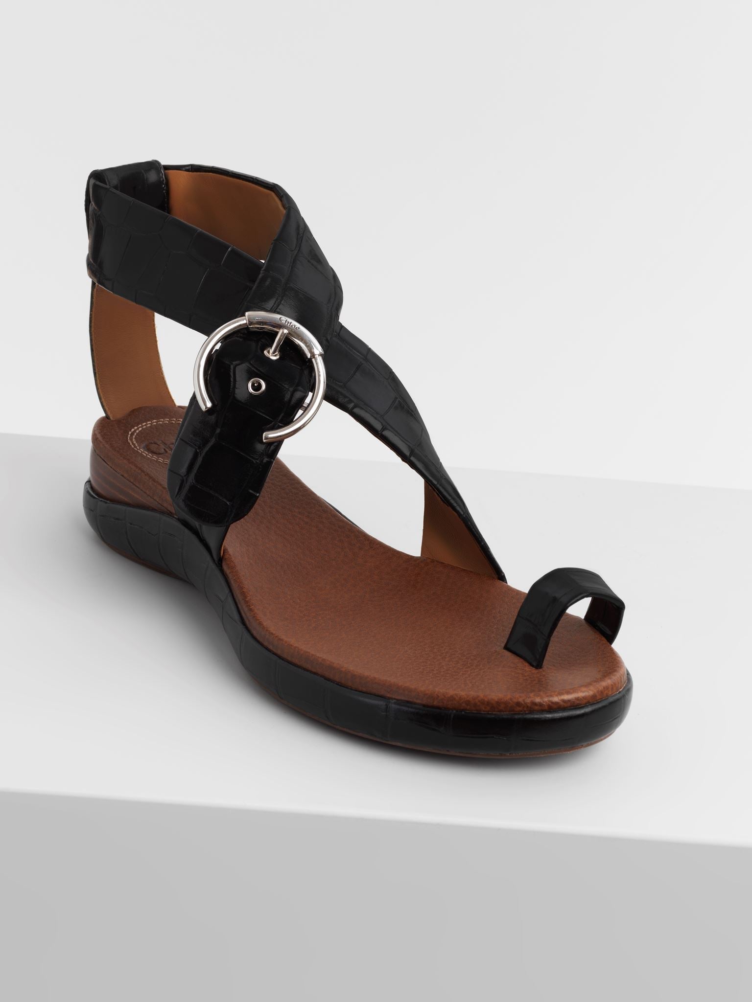 Sandales Wave en cuir - Black