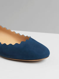 Ballerines Lauren en cuir - Majolica Blue