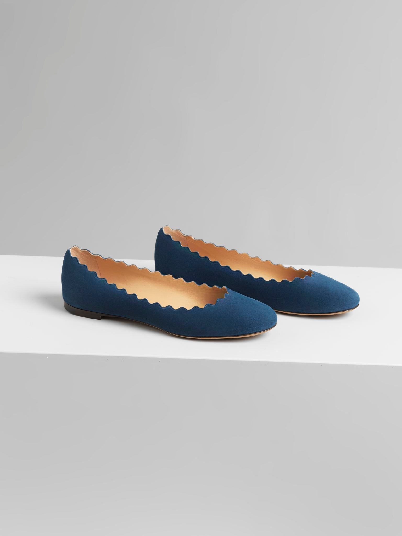Ballerines Lauren en cuir - Majolica Blue