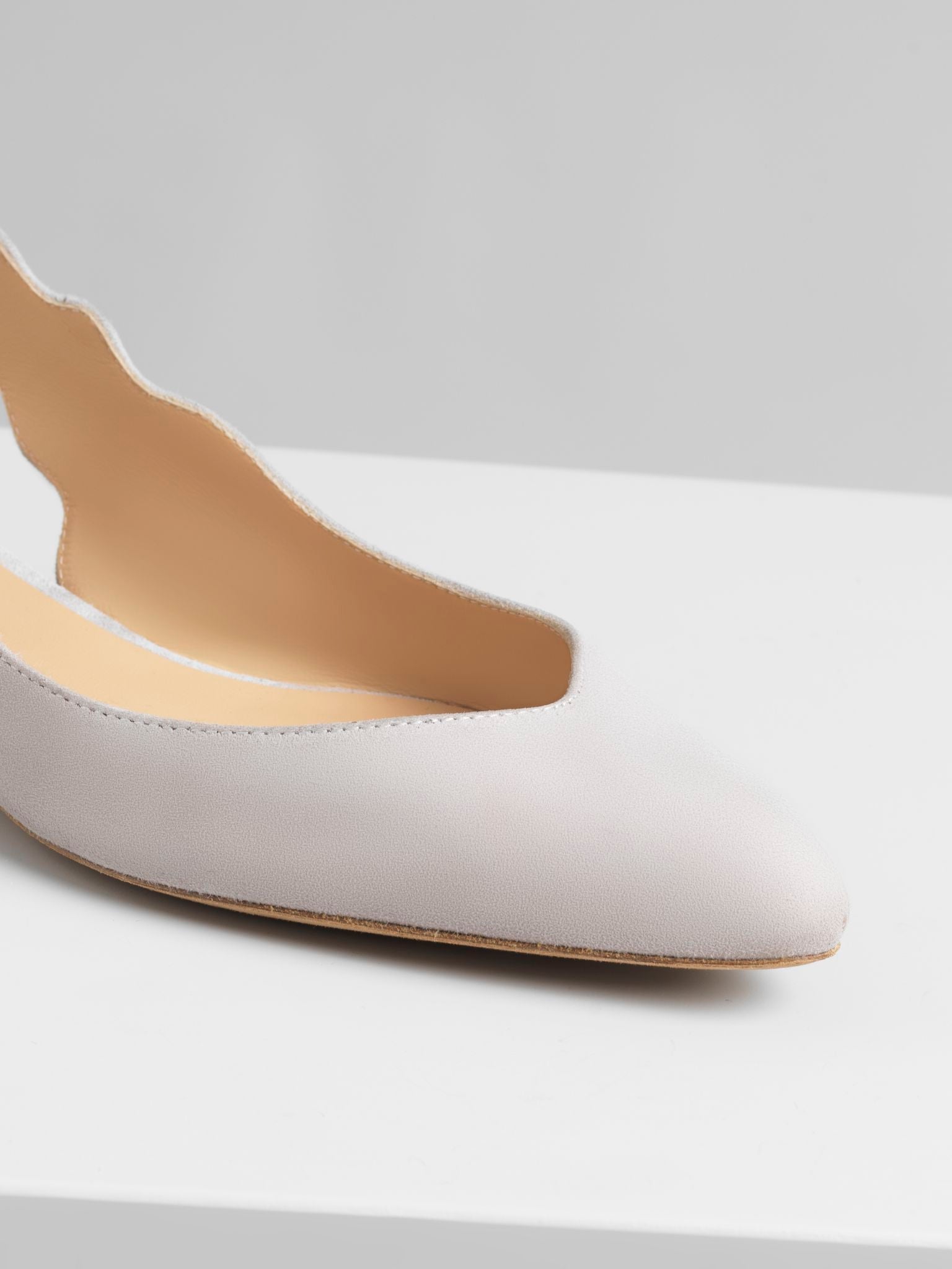 Ballerines Laurena en cuir - Elephant Grey