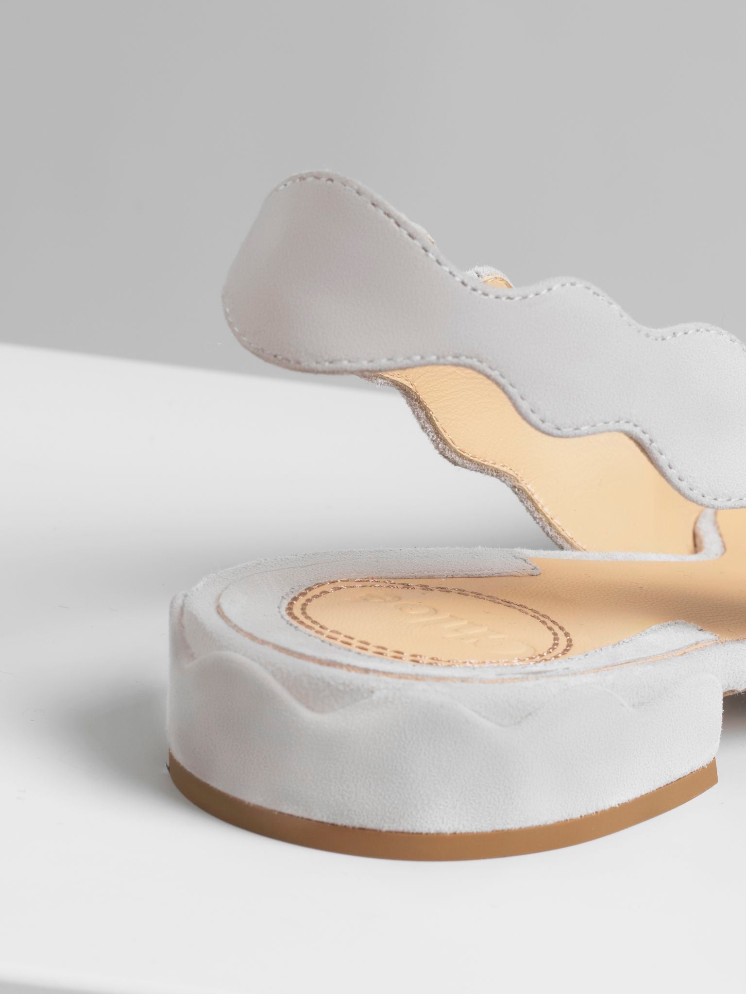 Ballerines Laurena en cuir - Elephant Grey