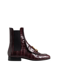 Bottines Chloé C en cuir - Deep Purple
