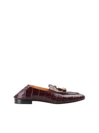 Mocassins Chloé C en cuir - Deep Purple