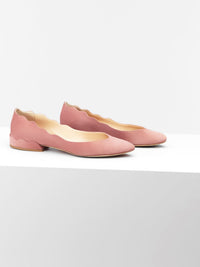 Ballerines Laurena en cuir - Rose Brown