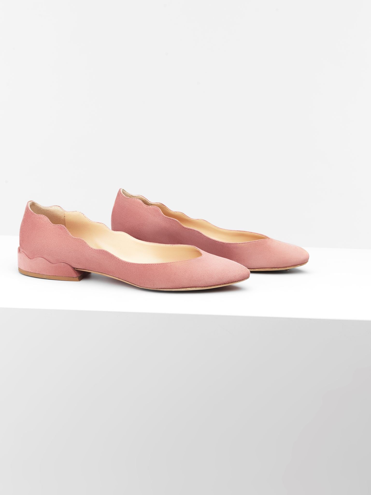 Ballerines Laurena en cuir - Rose Brown