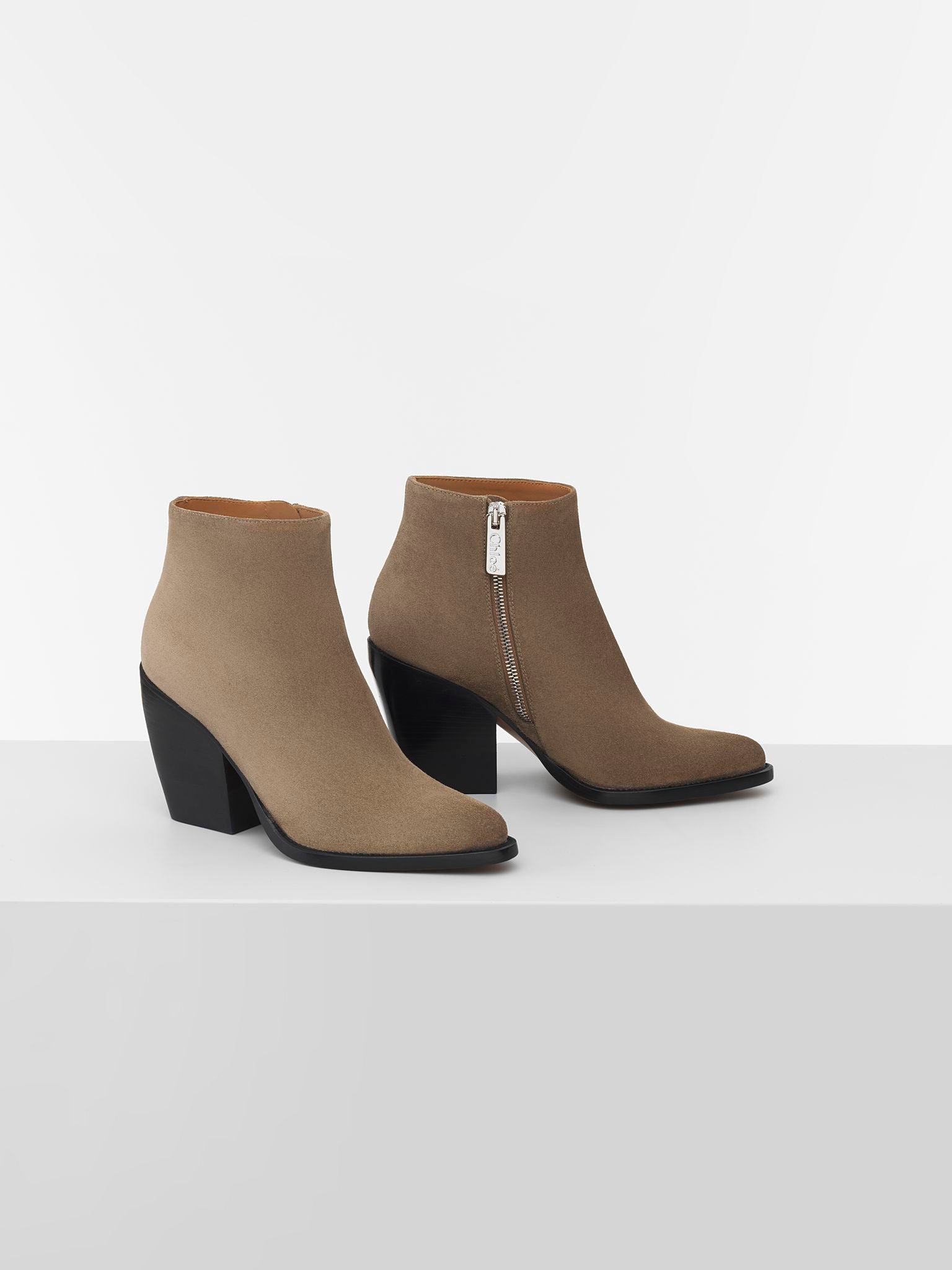 Bottines Rylee en cuir - Motty Grey