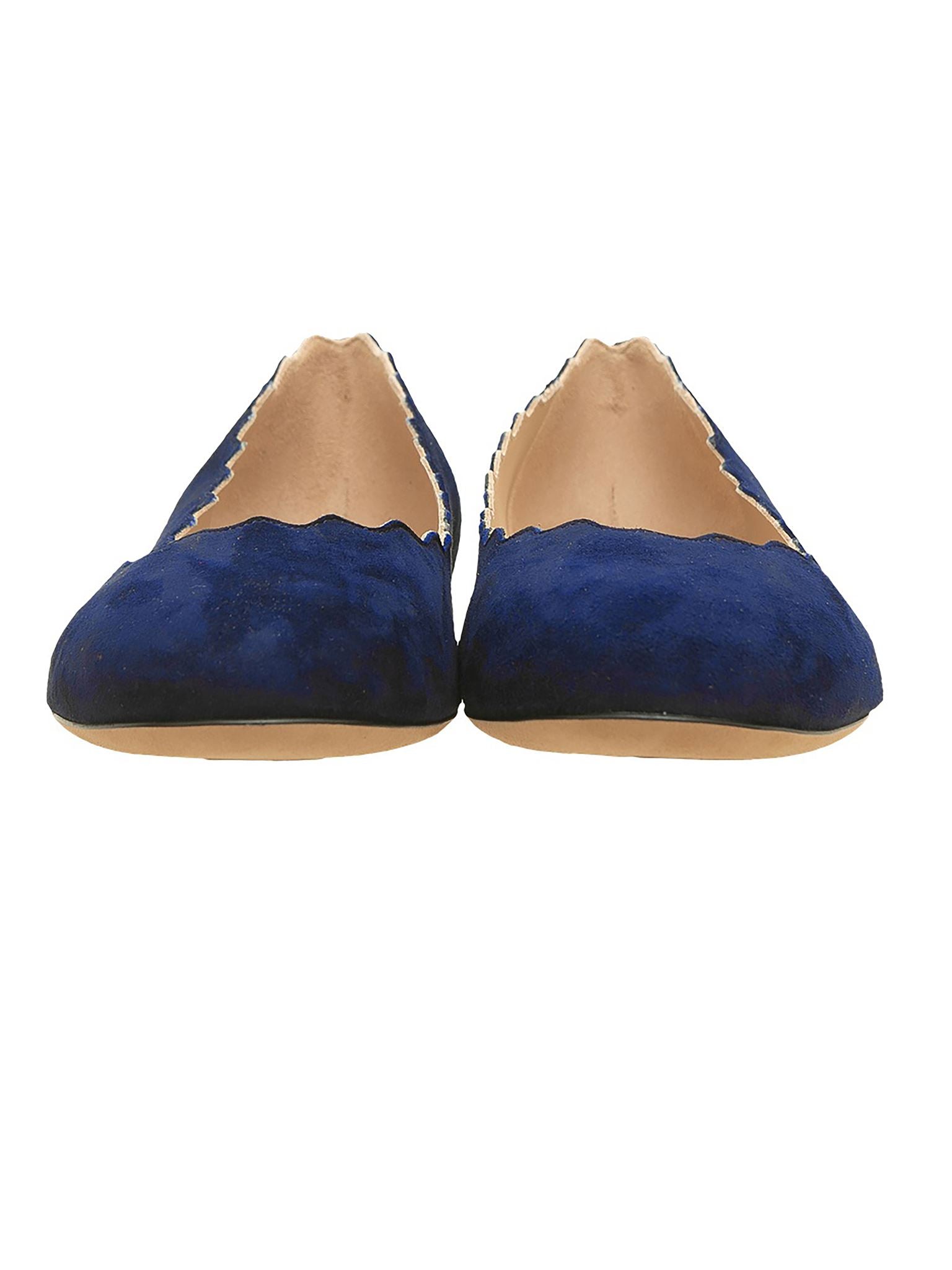 Ballerines Lauren en cuir - Blue Lagoon