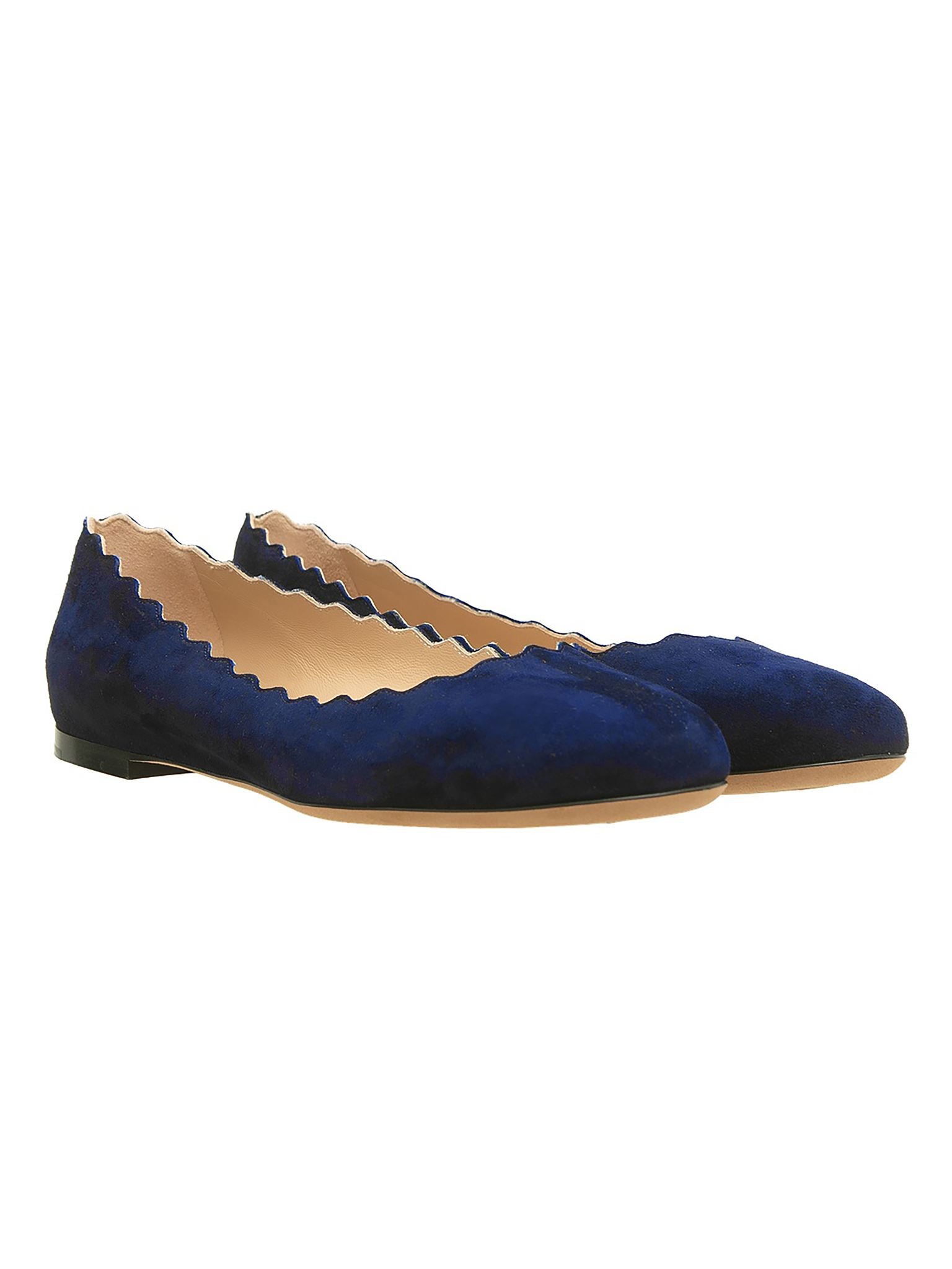 Ballerines Lauren en cuir - Blue Lagoon